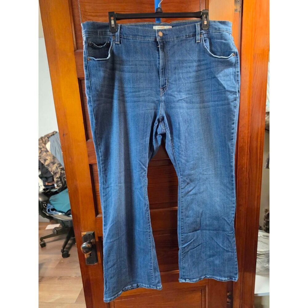Levi’s 726 Flare Jeans Women’s 24W Blue Wash Plus Size Stretch Denim
